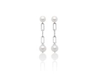 Earrings Miluna Woman Miss Italia 2020 in Silver Perla PER2511